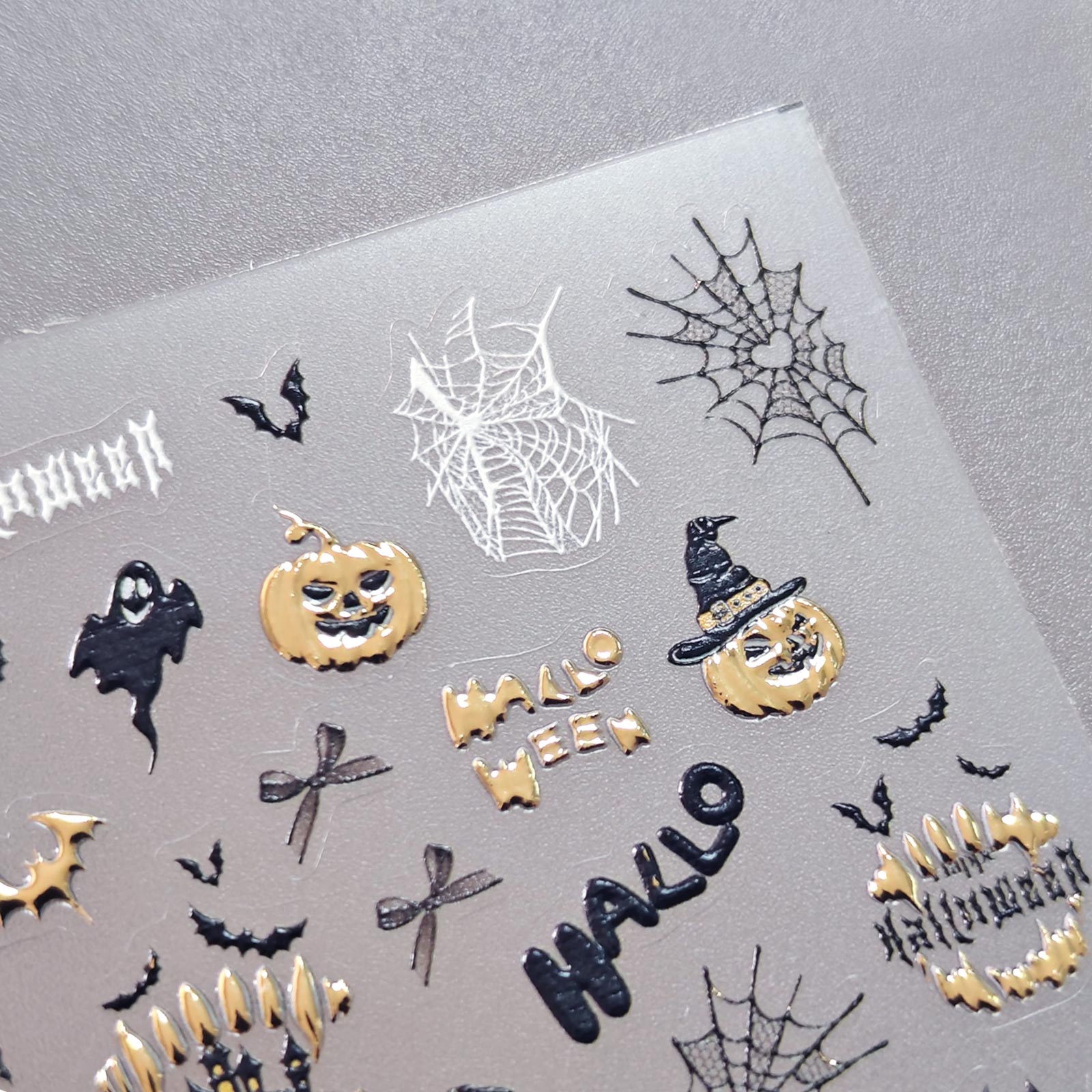 Chrome Nail Sticker - Halloween Pumpkin