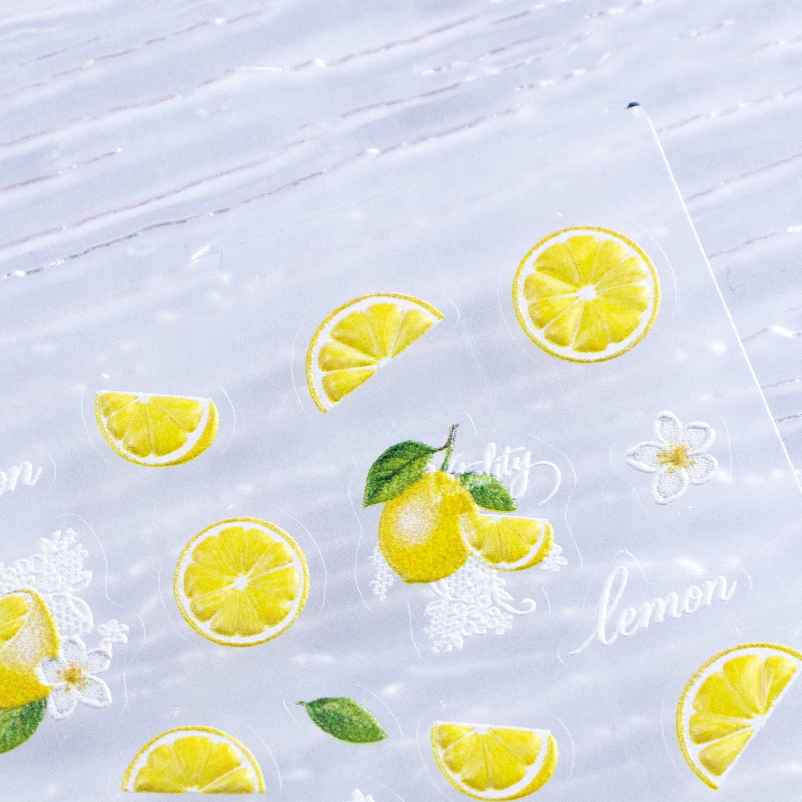 Jelly Nail Sticker - Lemon & Lace