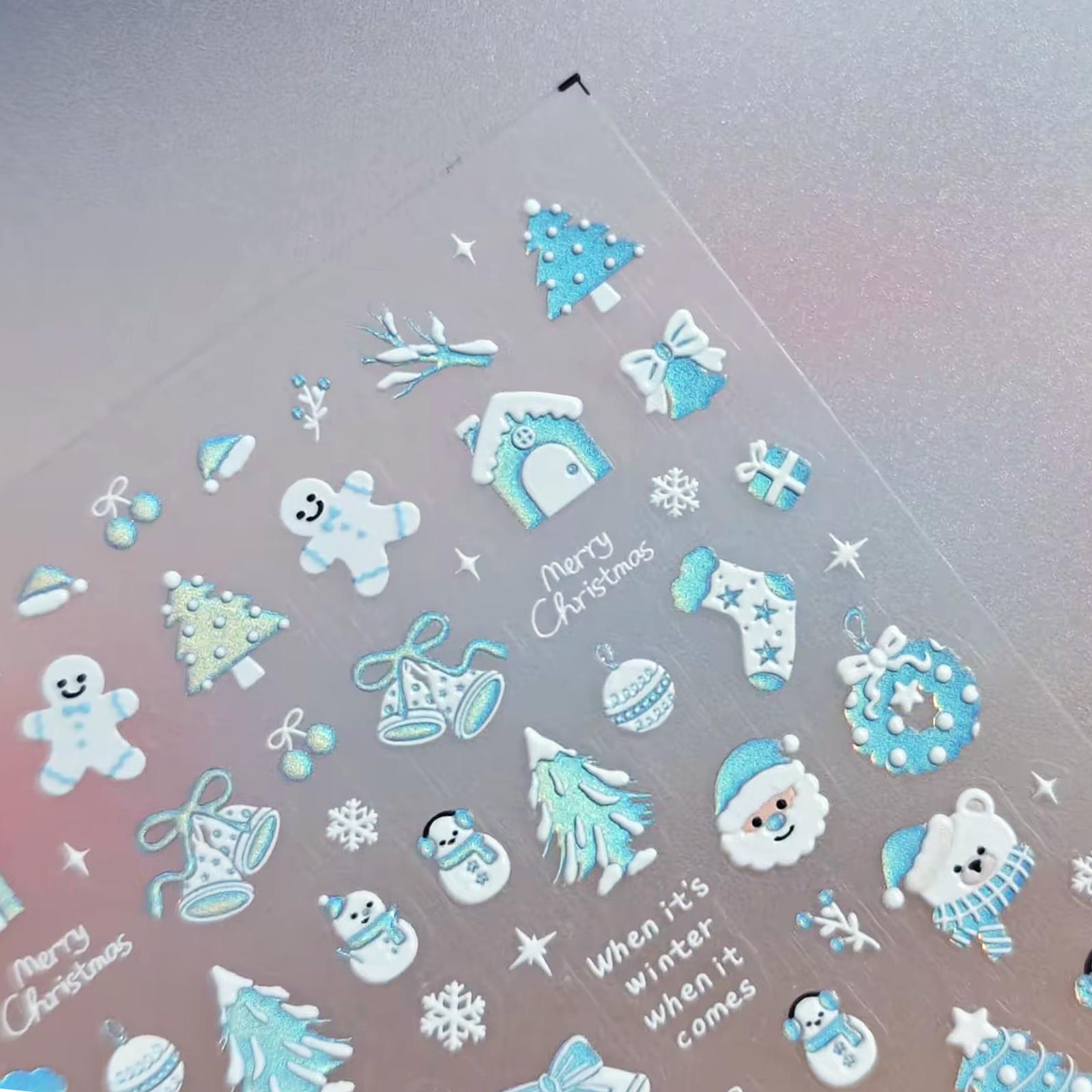 Chrome Nail Sticker - Winter Wonderland