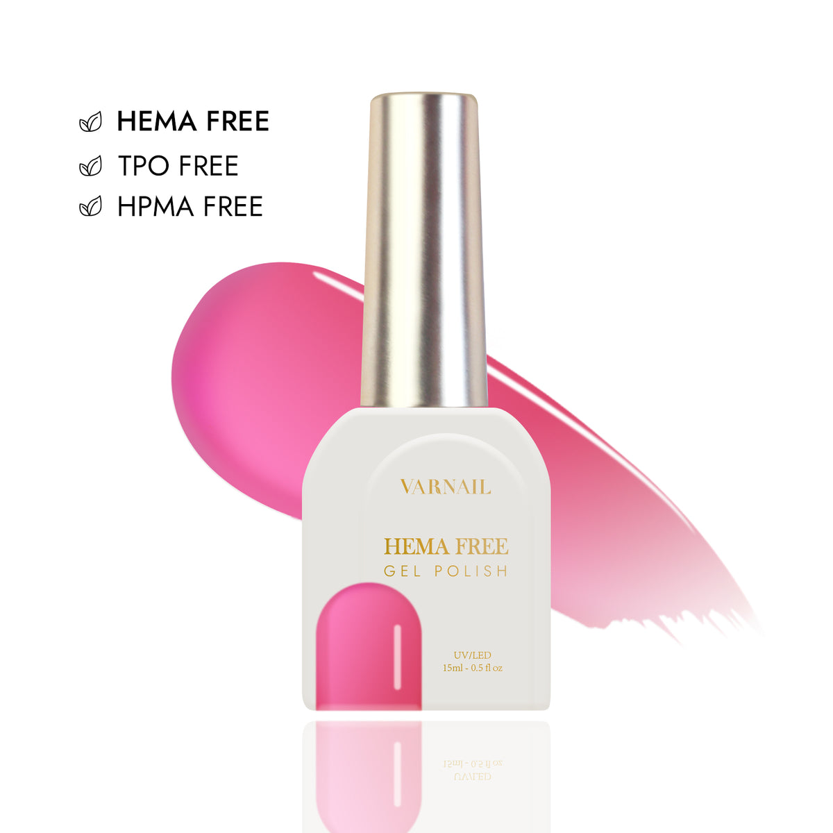 Hema-Free Glass Tint Gel Polish - 061 Lightning Pink