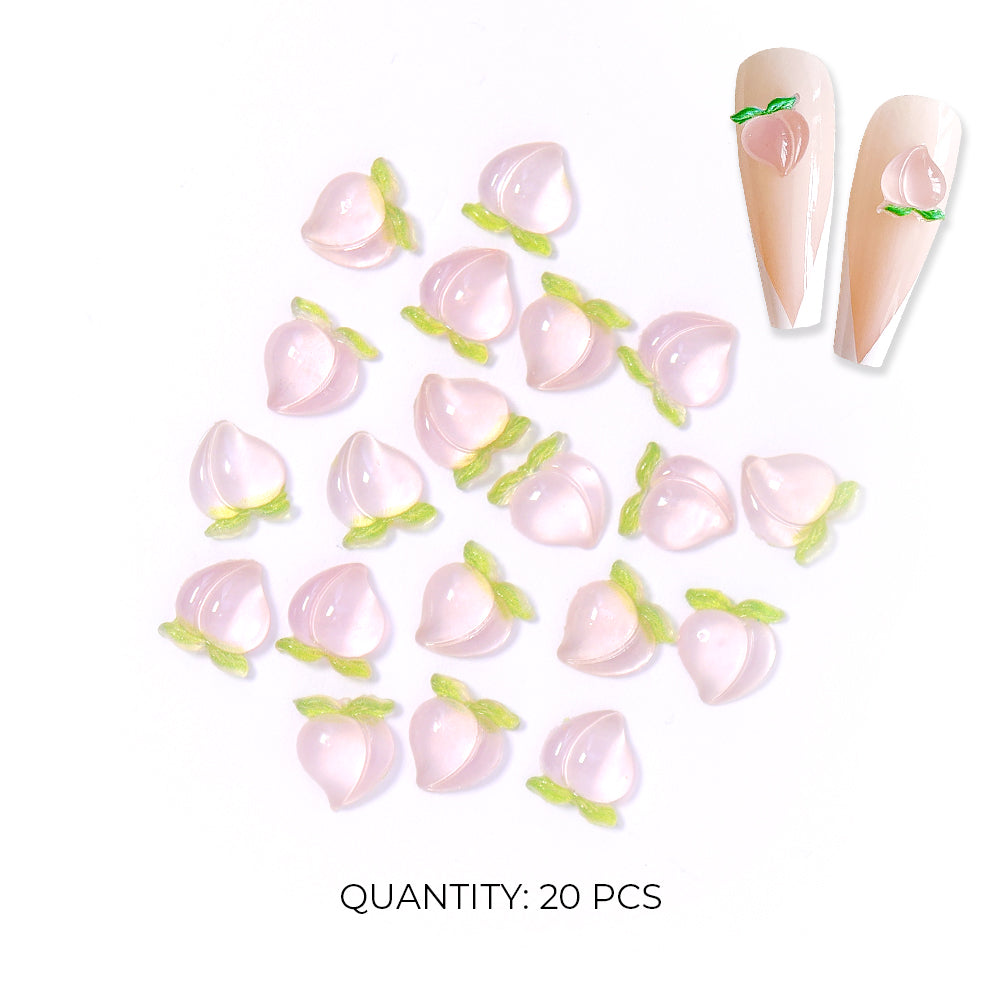 Peach Nail Art  Charms