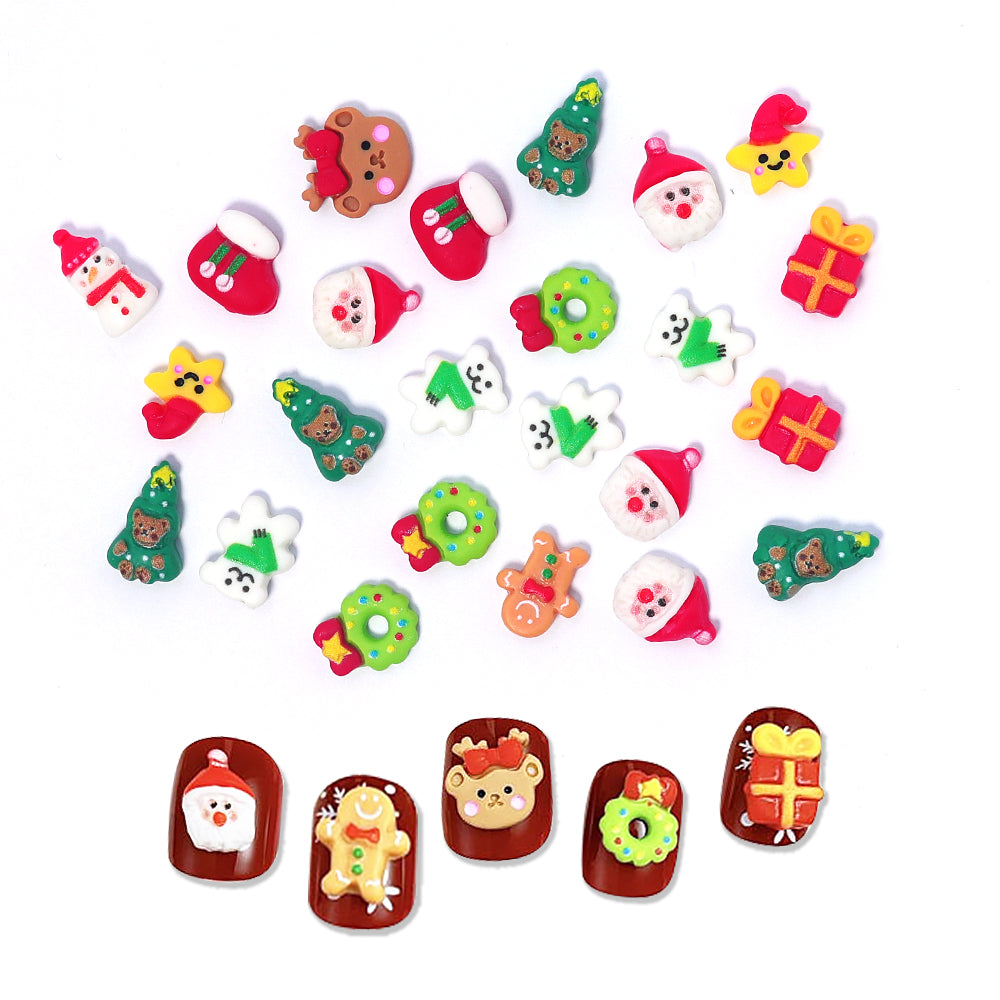 Christmas Nail Charms - Resin