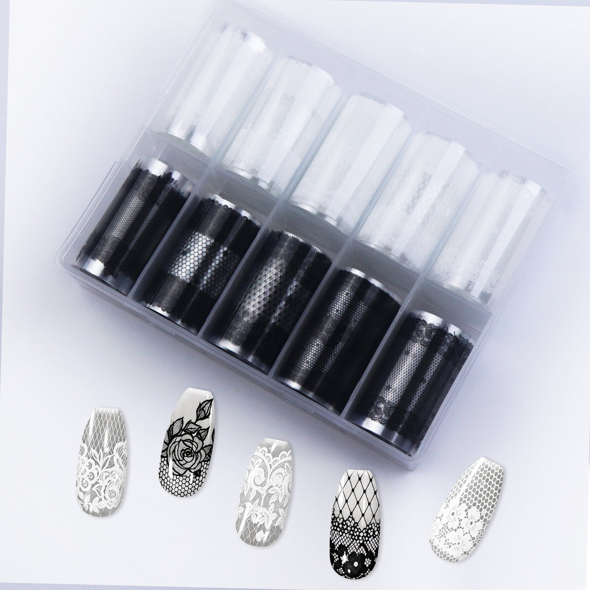 Nail Transfer Foil - Mesh Lace