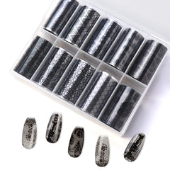 Nail Transfer Foil - Lace (Black)