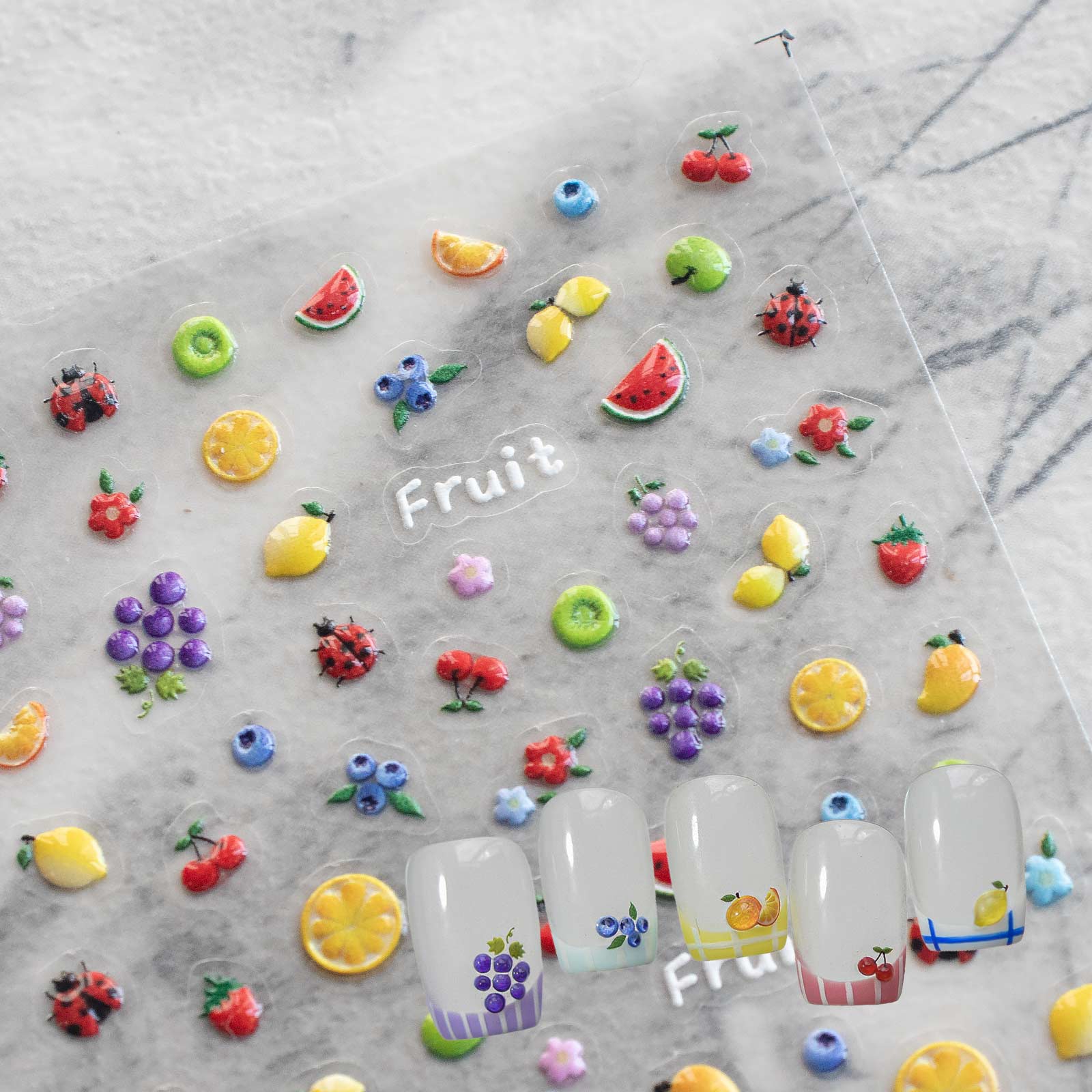 Jelly Nail Sticker - Tiny Fruit