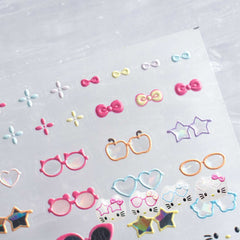 5D Nail Sticker - Versatile Sunglasses & Kitty