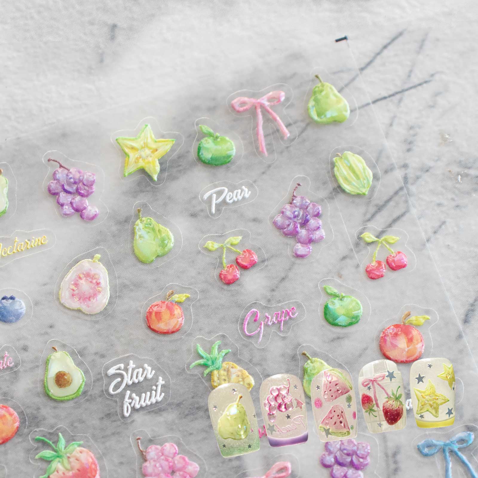Jelly Nail Sticker - Summer Fruit