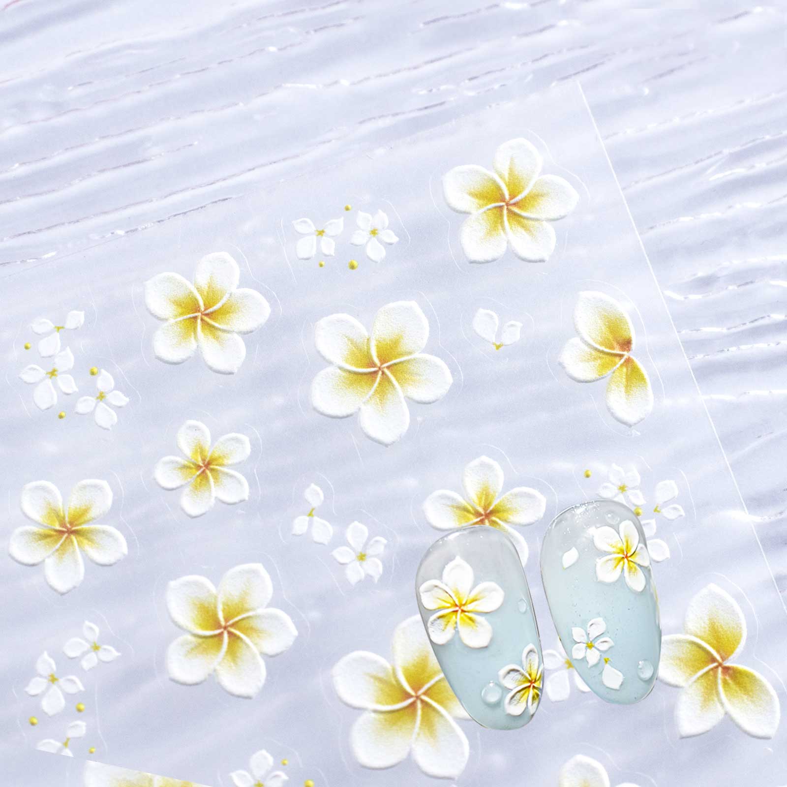 5D Nail Sticker - Passionate Plumeria