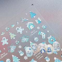 Chrome Nail Sticker - Winter Wonderland
