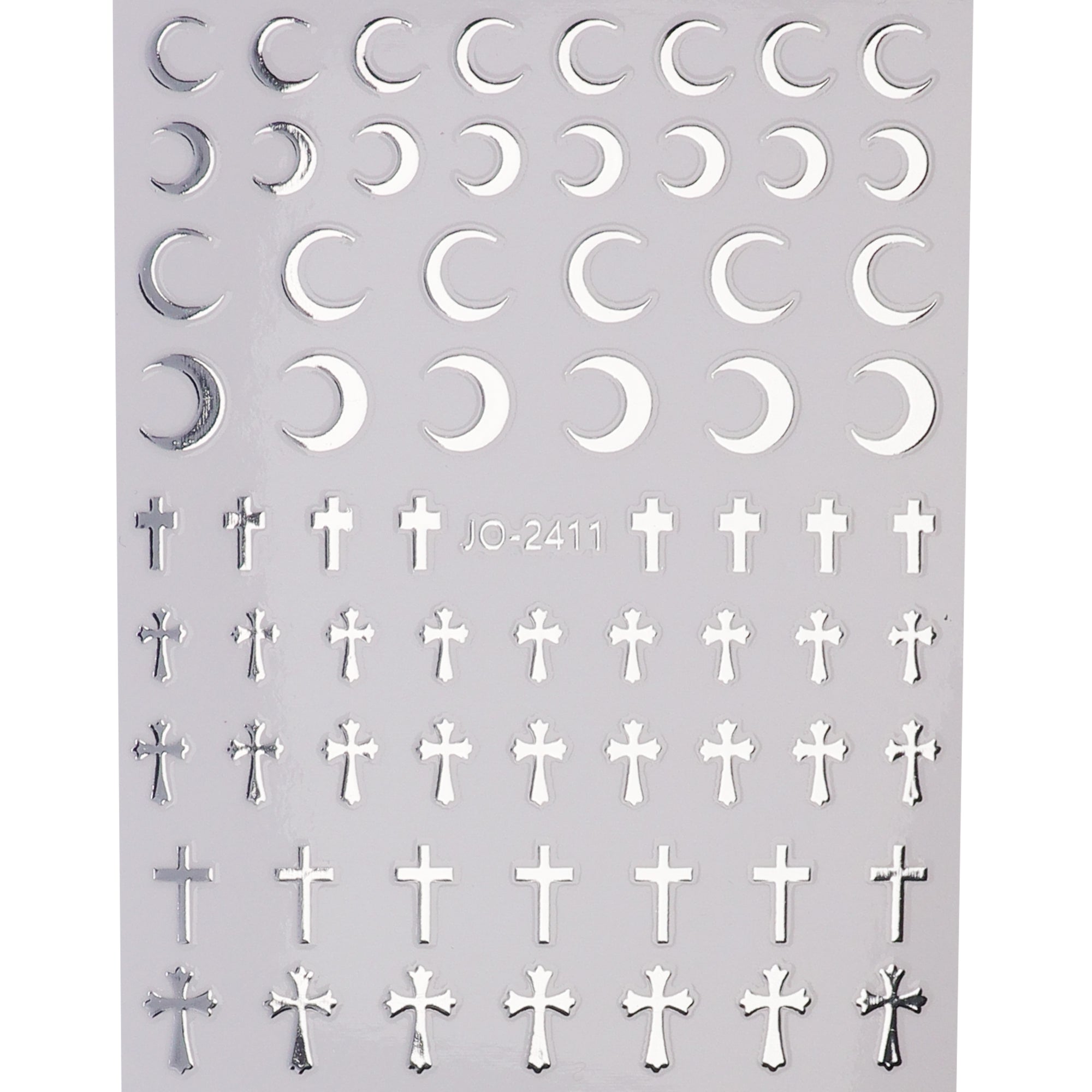 Nail Stickers - Metallic Silver