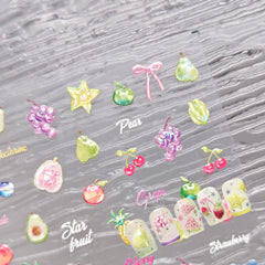 Jelly Nail Sticker - Summer Fruit
