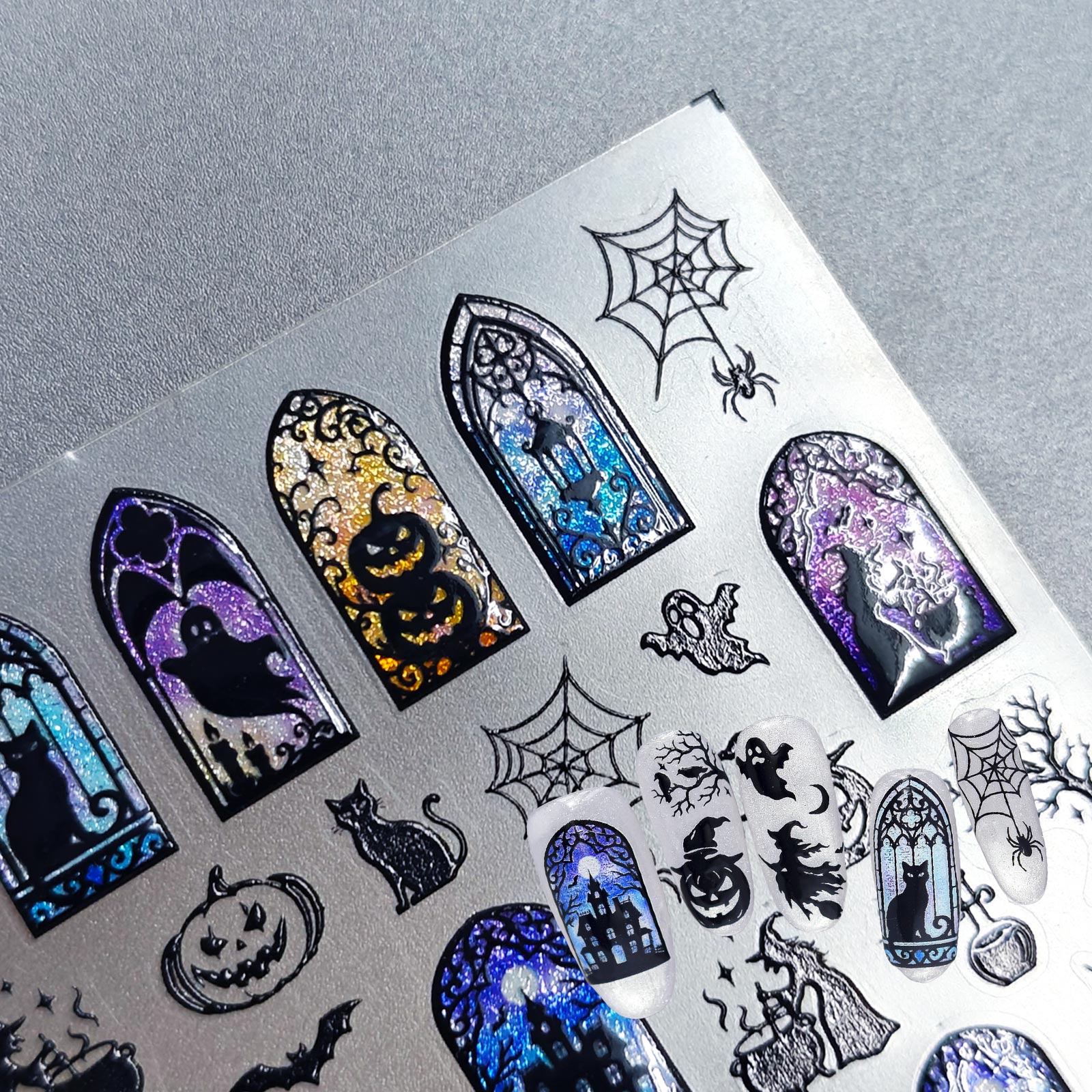 Jelly Nail Sticker - Halloween Window