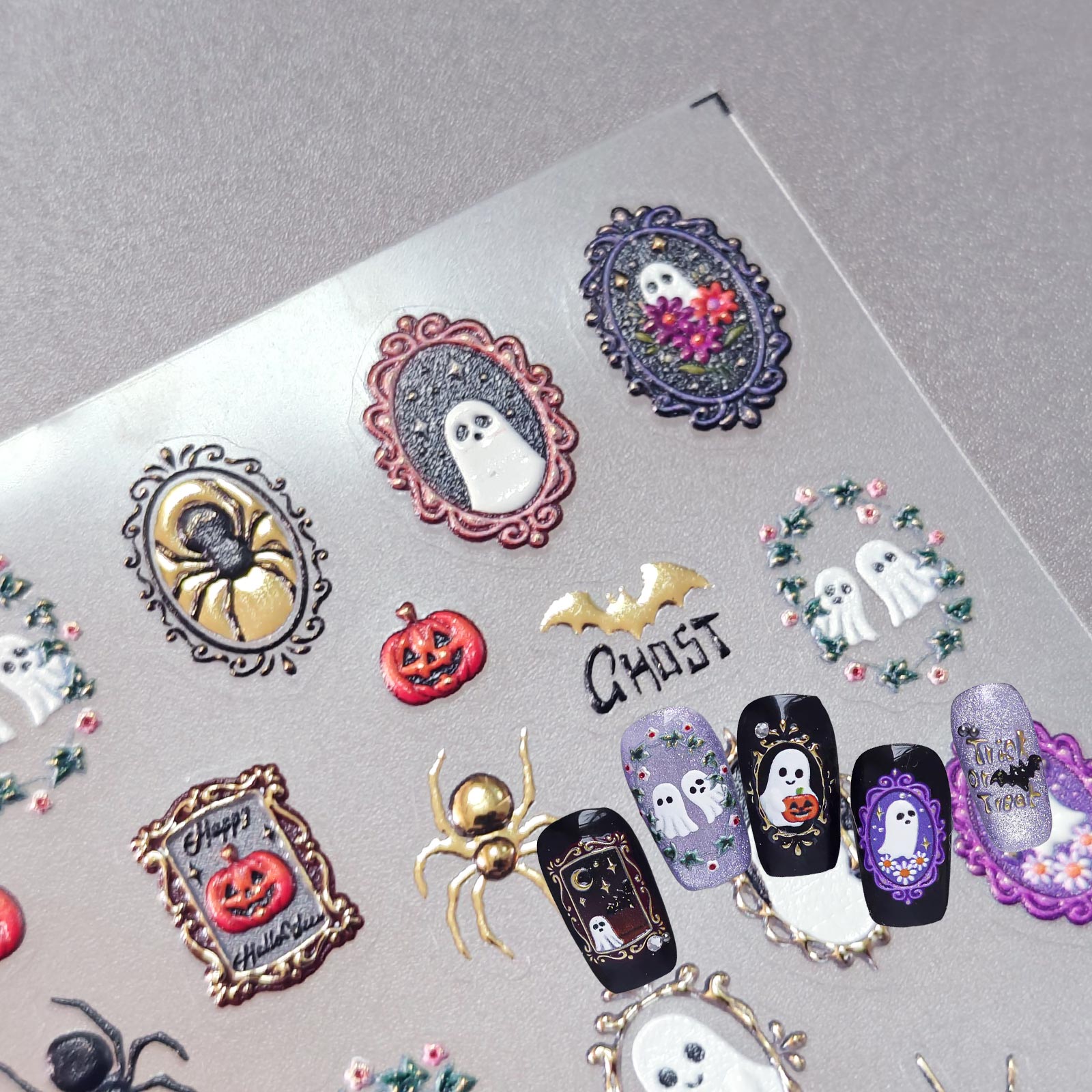5D Nail Sticker - Halloween Frame
