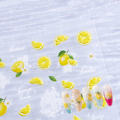 Jelly Nail Sticker - Lemon & Lace