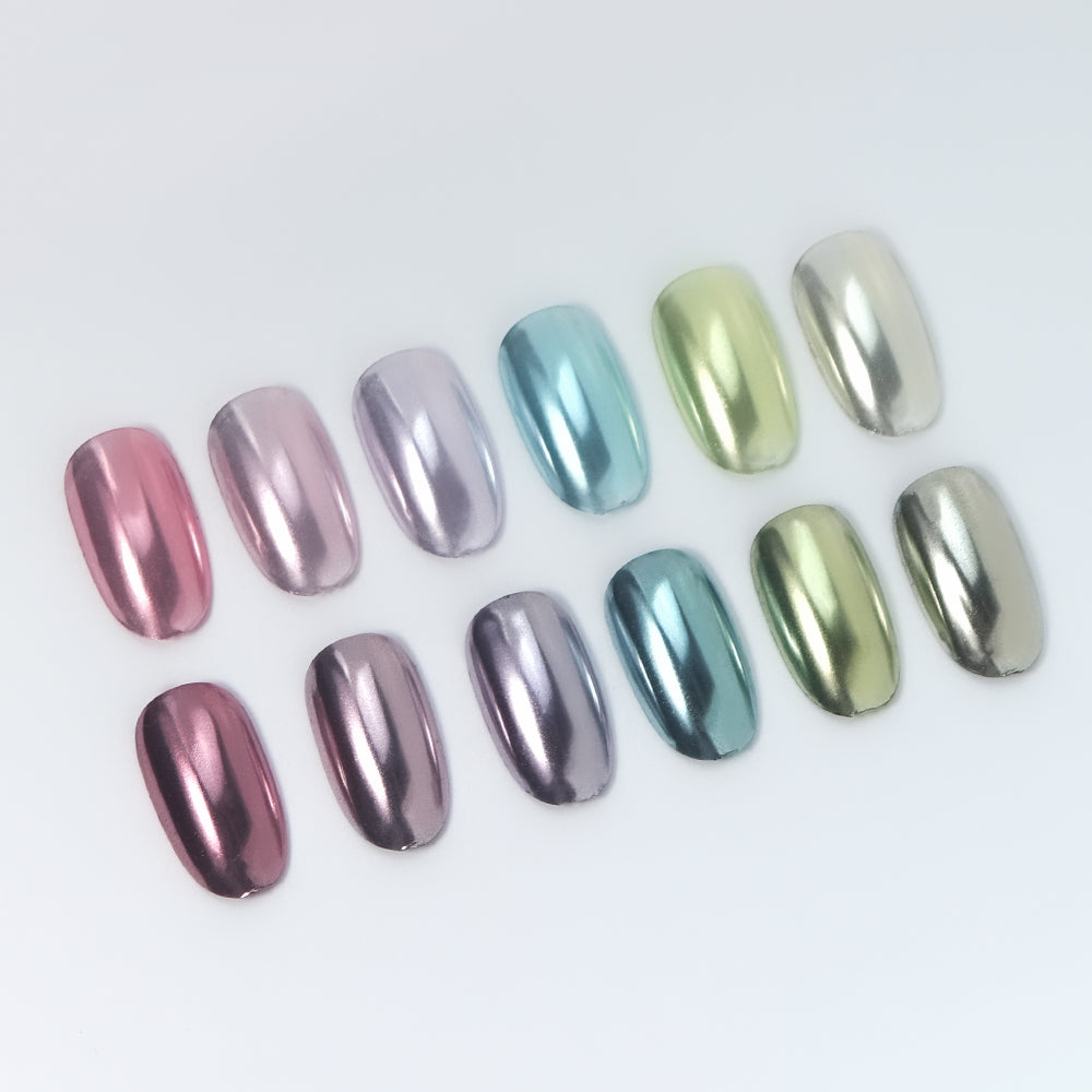 Mirror Metallic Nail Chrome Powder - VM08 Light Pink