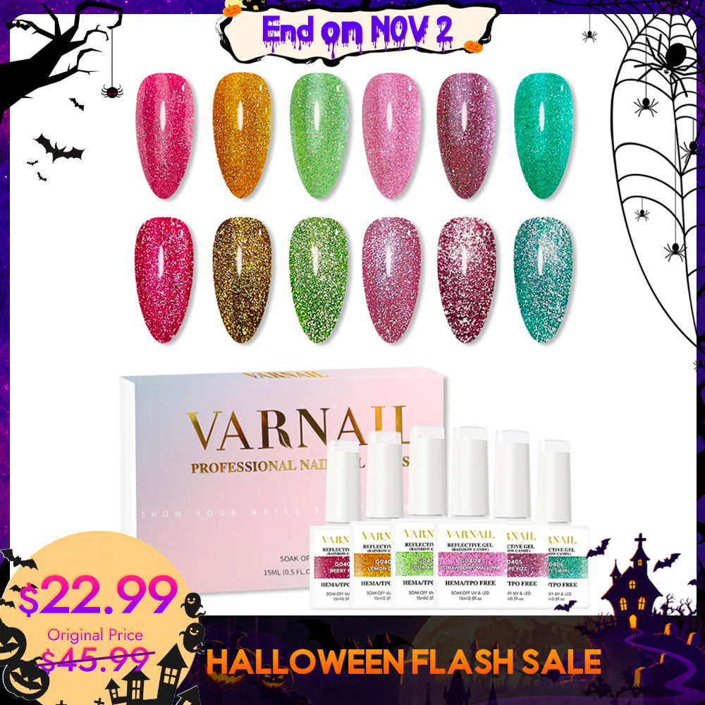 【Halloween Flash Sale】- 50% OFF - Rainbow Candy Reflective Gel Set