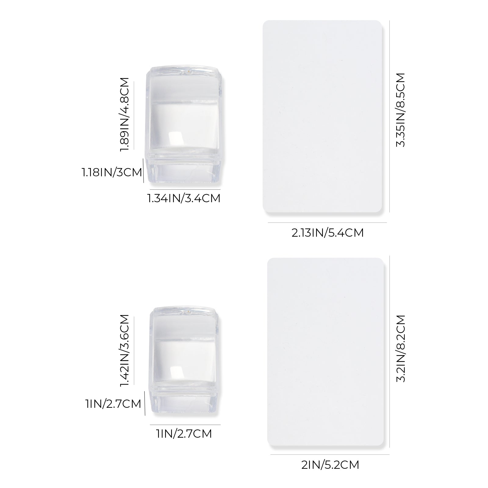 Alcohol-washable Nail Stamper (Rectangle)