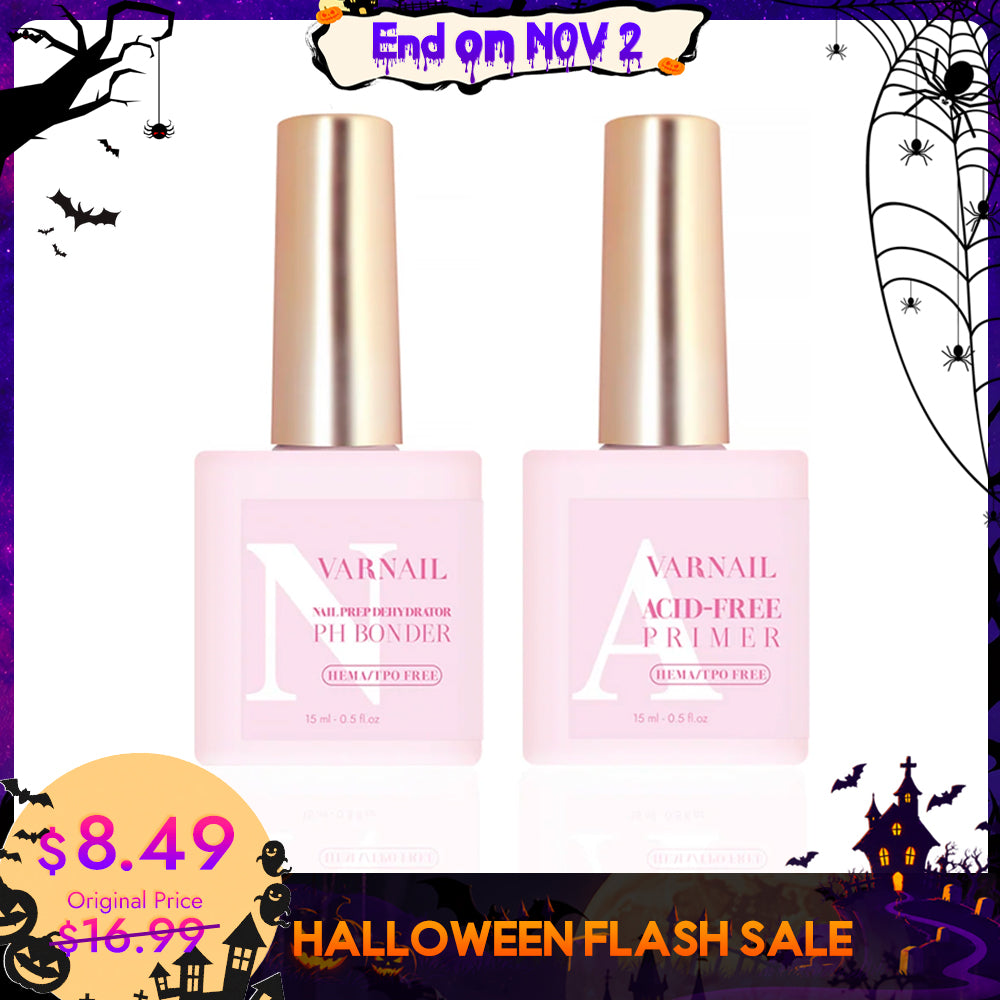 【Halloween Flash Sale】- 50% OFF - Nail Prep Dehydrator and Primer Set