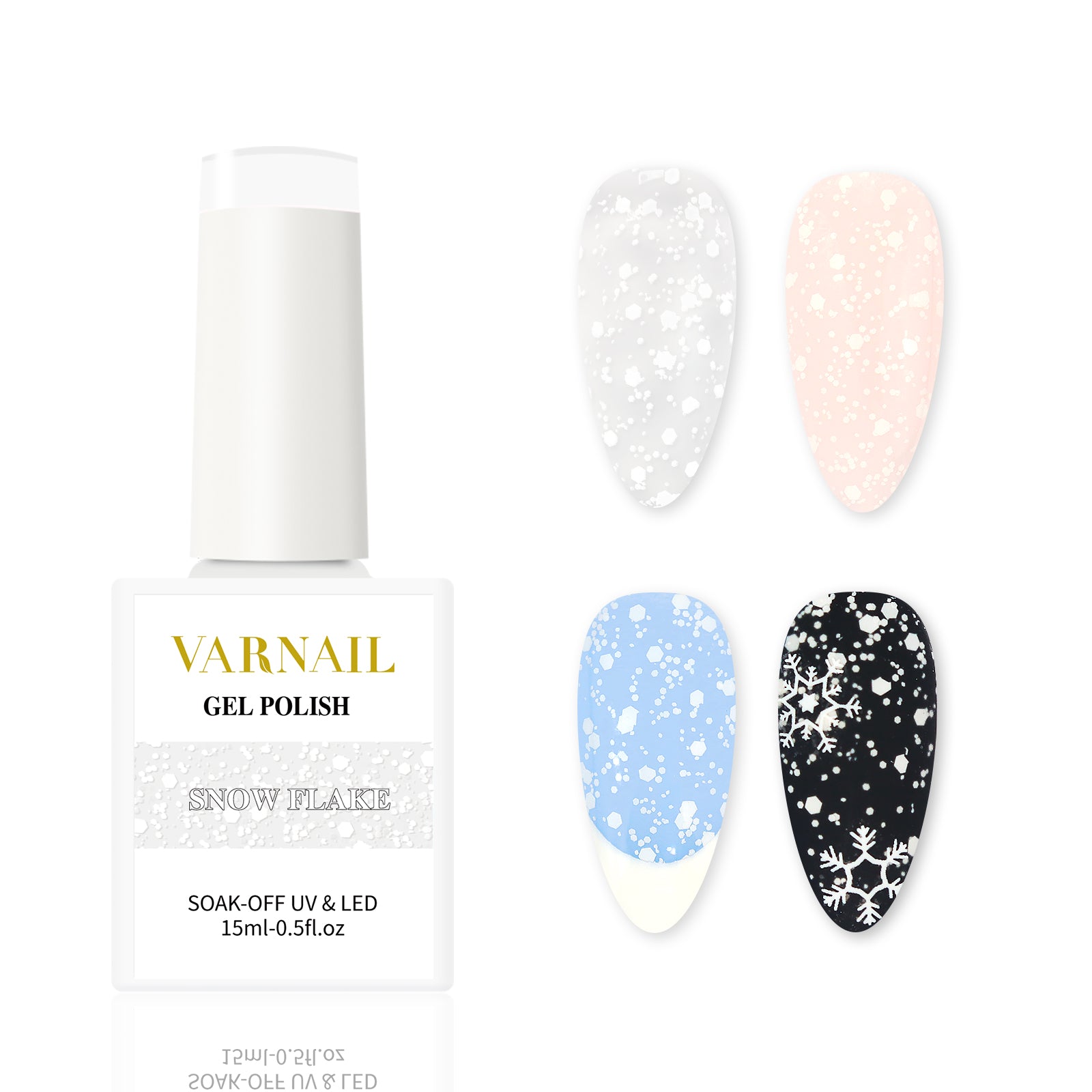 【Halloween Flash Sale】- 50% OFF - Universal Snow Flake Gel Polish