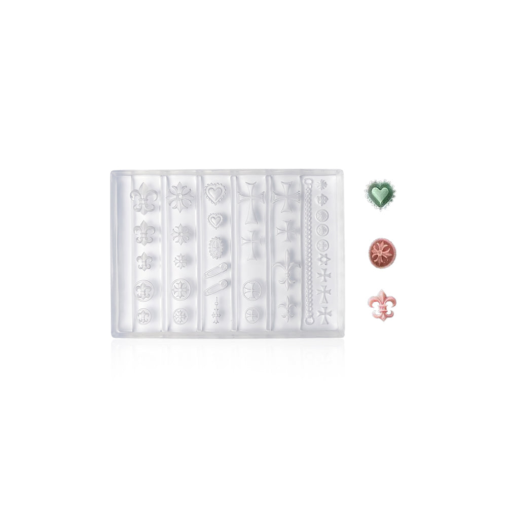 3D Nail Art Mold (Upgrade) - #58 Cross & Chain