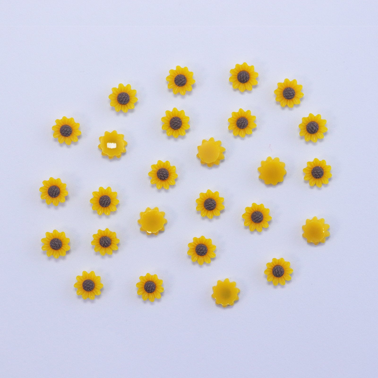 3D Sunflower Nail Charms