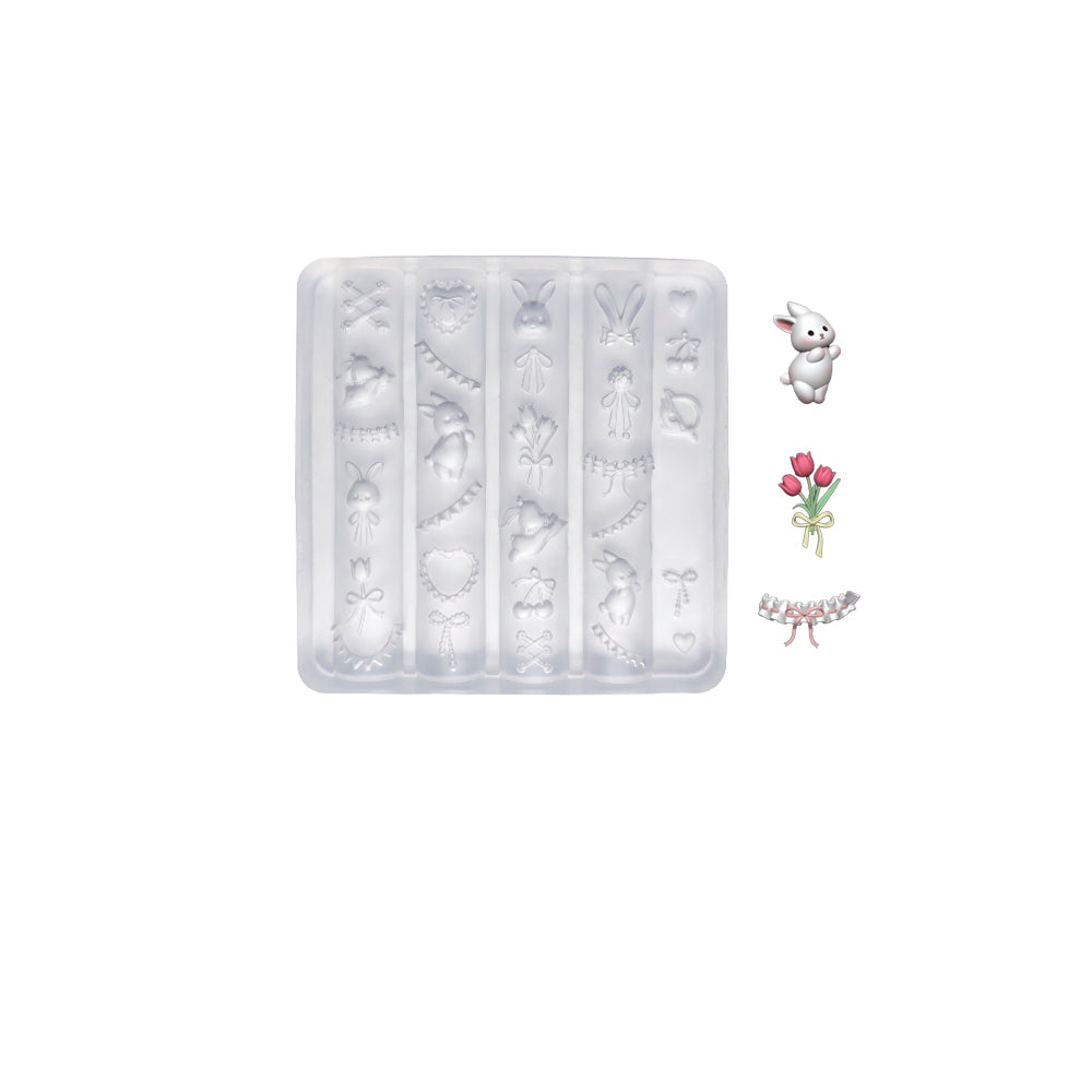 3D Nail Art Mold (Upgrade) - #59 Bunny & Ruffles