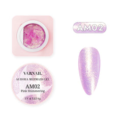 Aurora Mermaid Gel Polish - AM02 Pink Shimmering