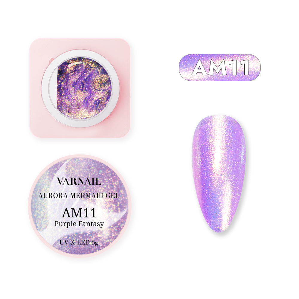 Aurora Mermaid Gel Polish - AM11 Purple Fantasy