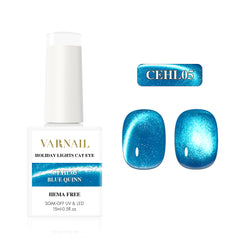 Holiday Lights Cat Eye (Hema-Free) - CEHL05 Blue Quinn