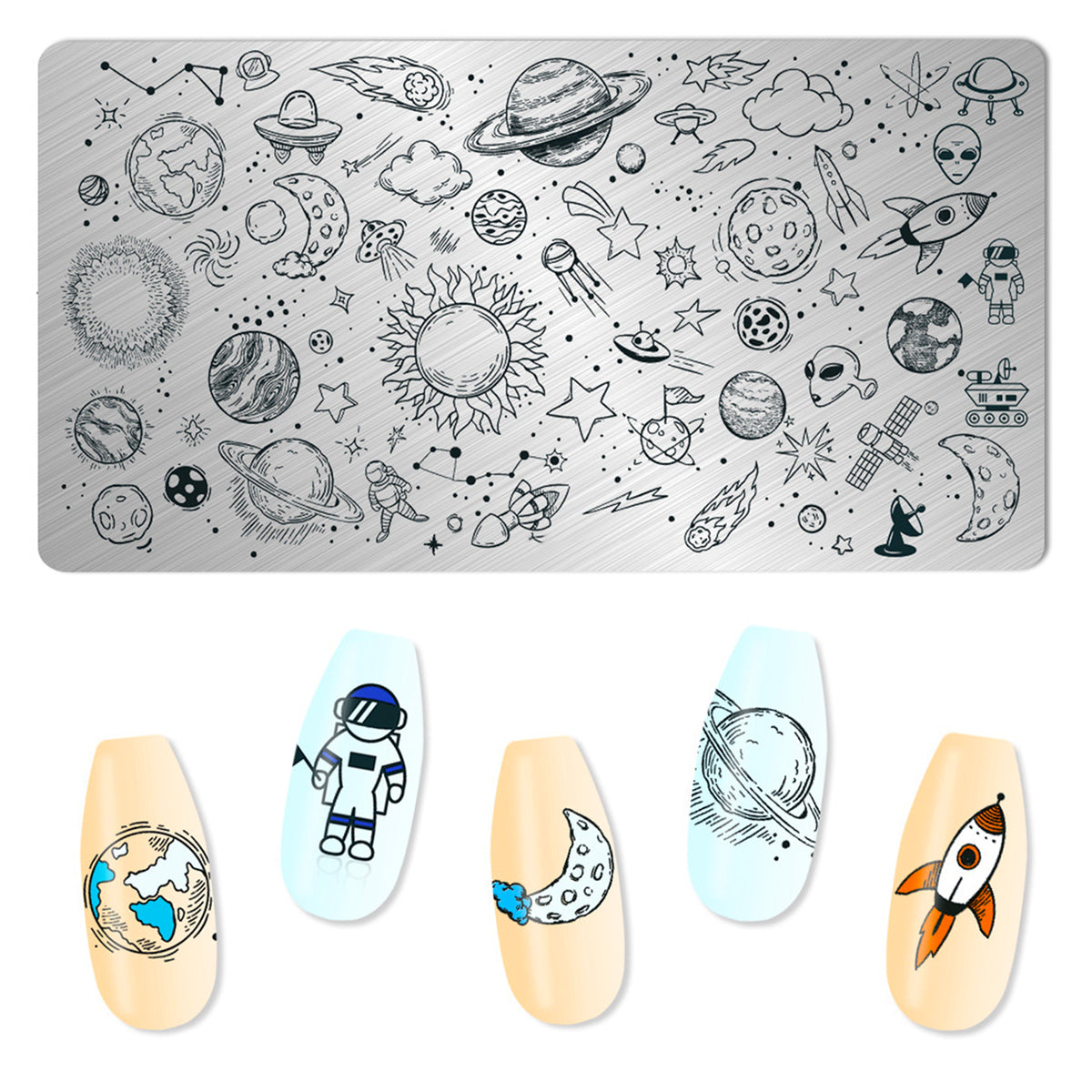 Nail Stamping Plates - Cosmos