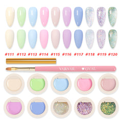 [US ONLY] Solid Gel Polish 10 Colors Set - Cream Party