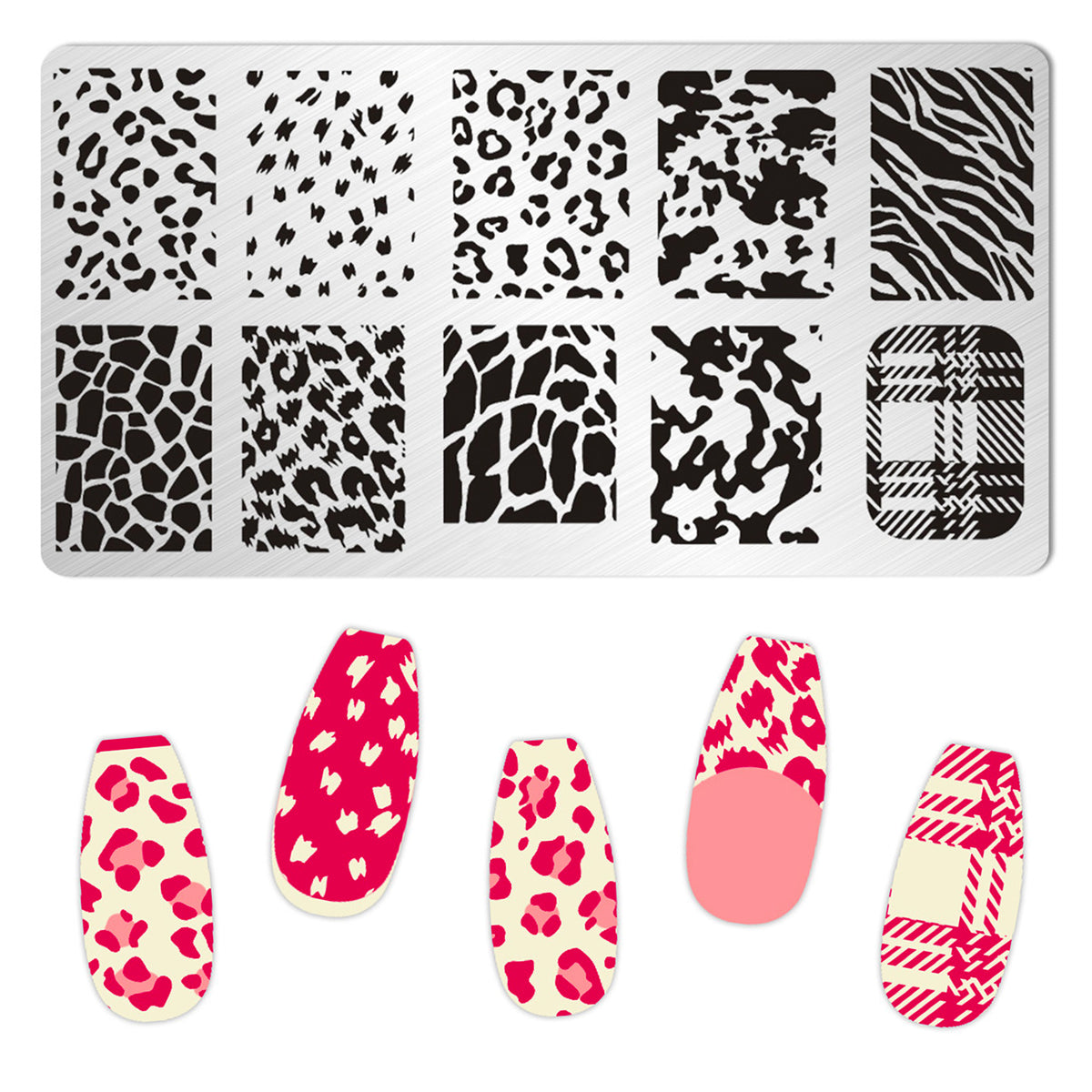 Nail Stamping Plates - Leopard Print