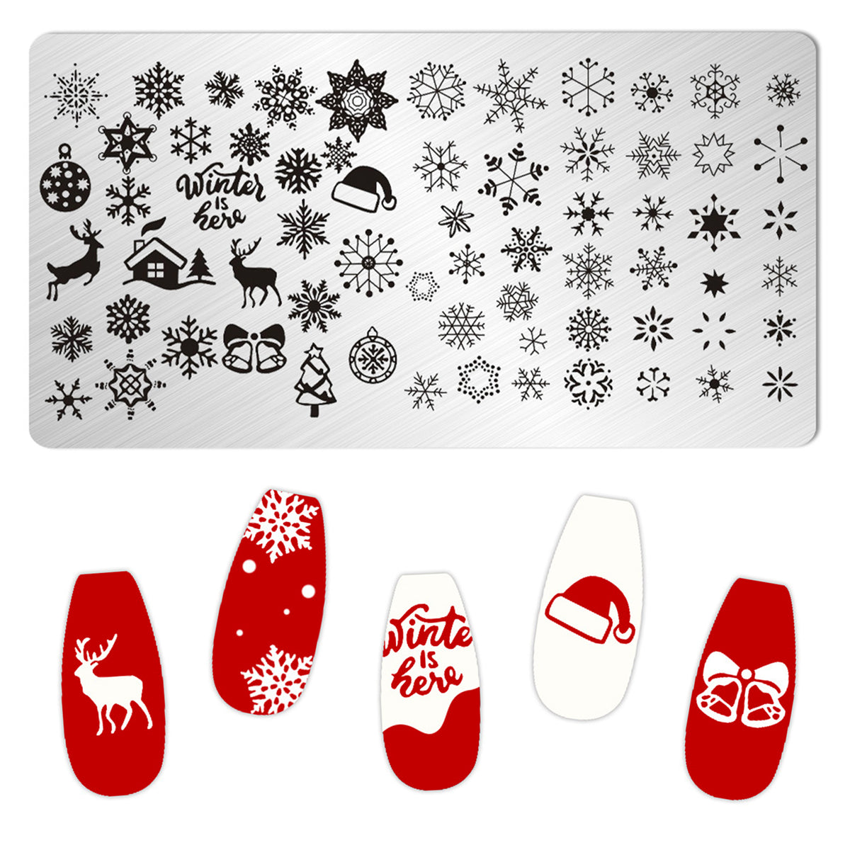 Nail Stamping Plates - Christmas 01