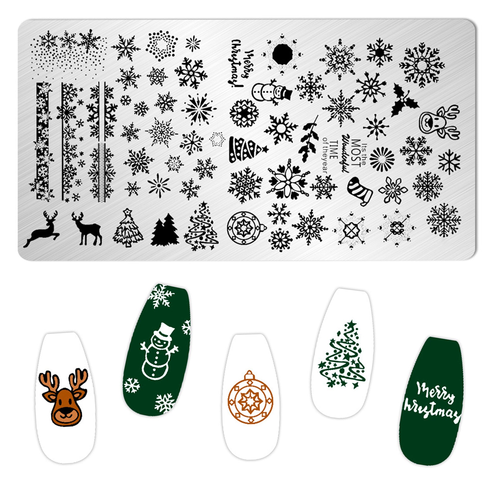Nail Stamping Plates - Christmas 02
