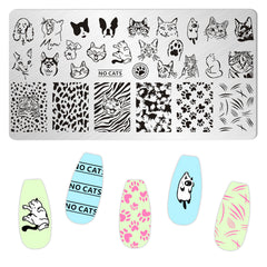 Nail Stamping Plates - Cats