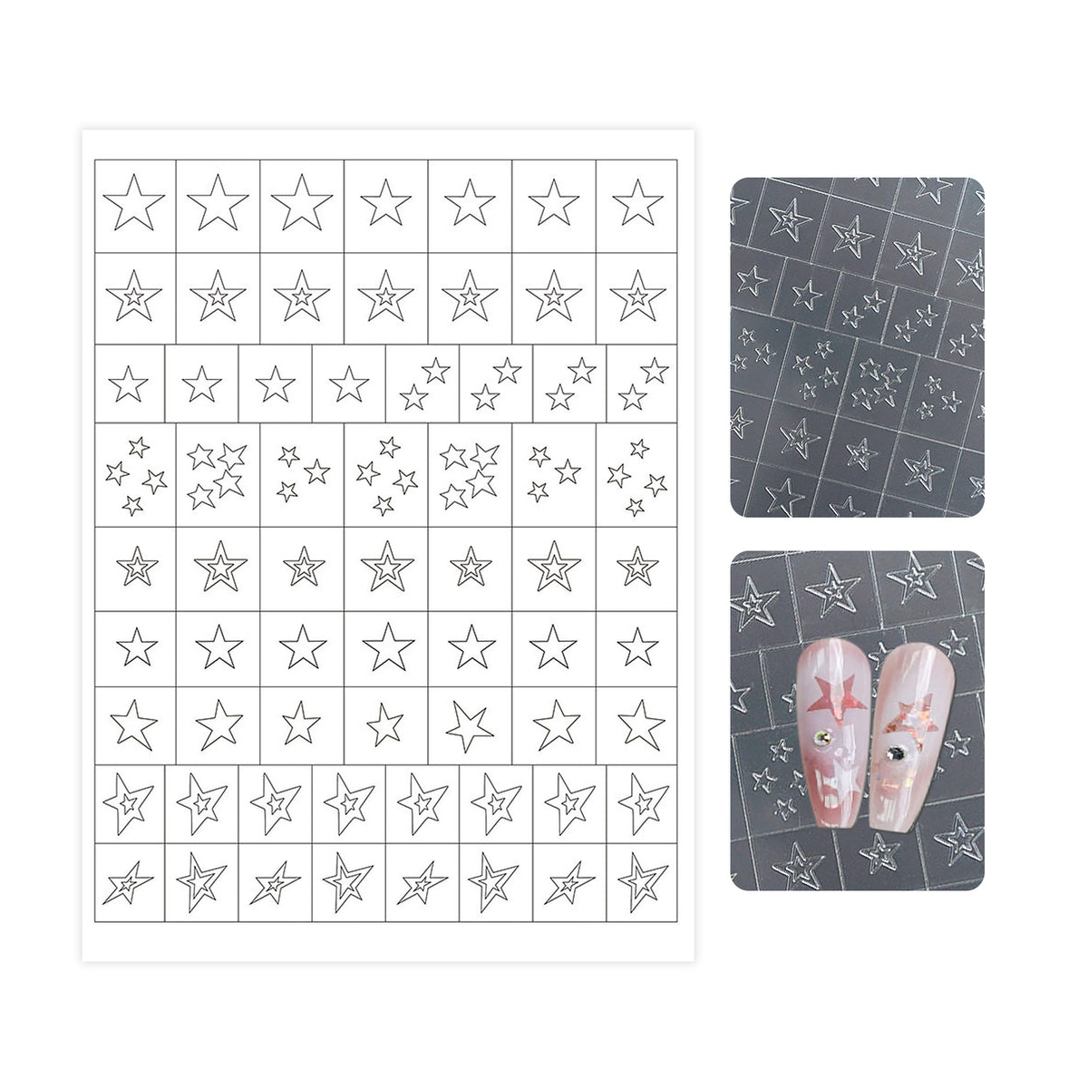Hollow Popular Patterns Nail Stencil Sticker