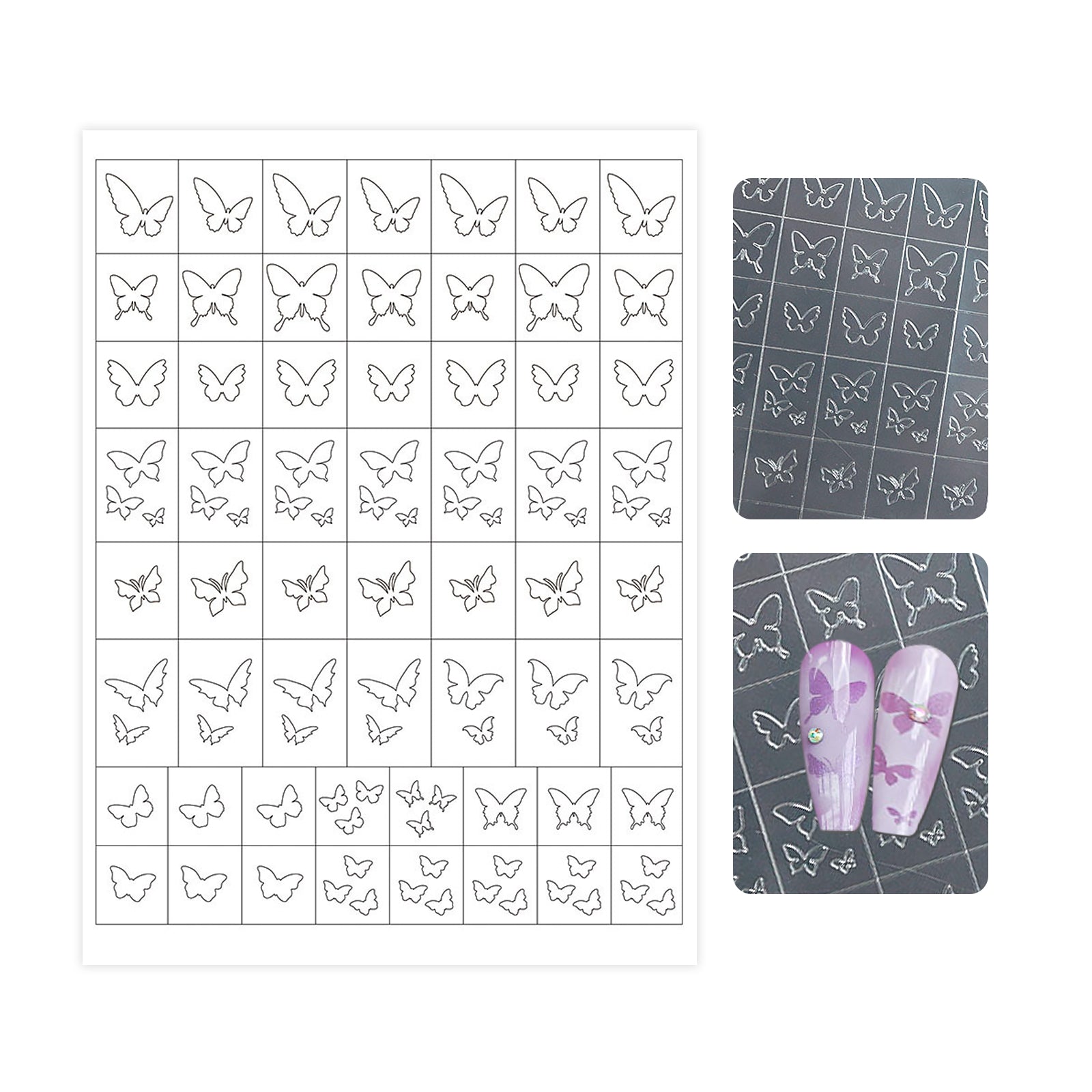 Hollow Popular Patterns Nail Stencil Sticker
