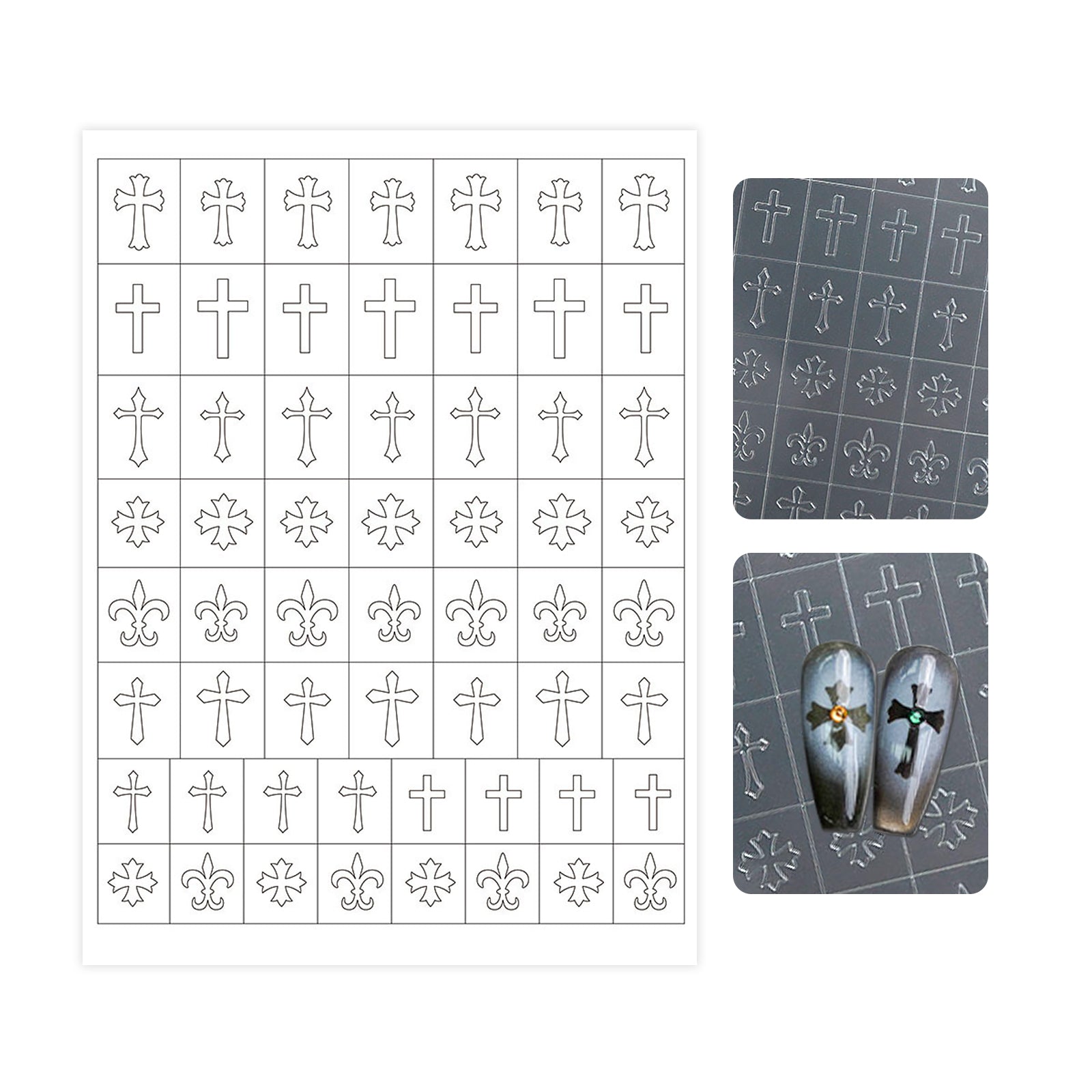 Hollow Popular Patterns Nail Stencil Sticker