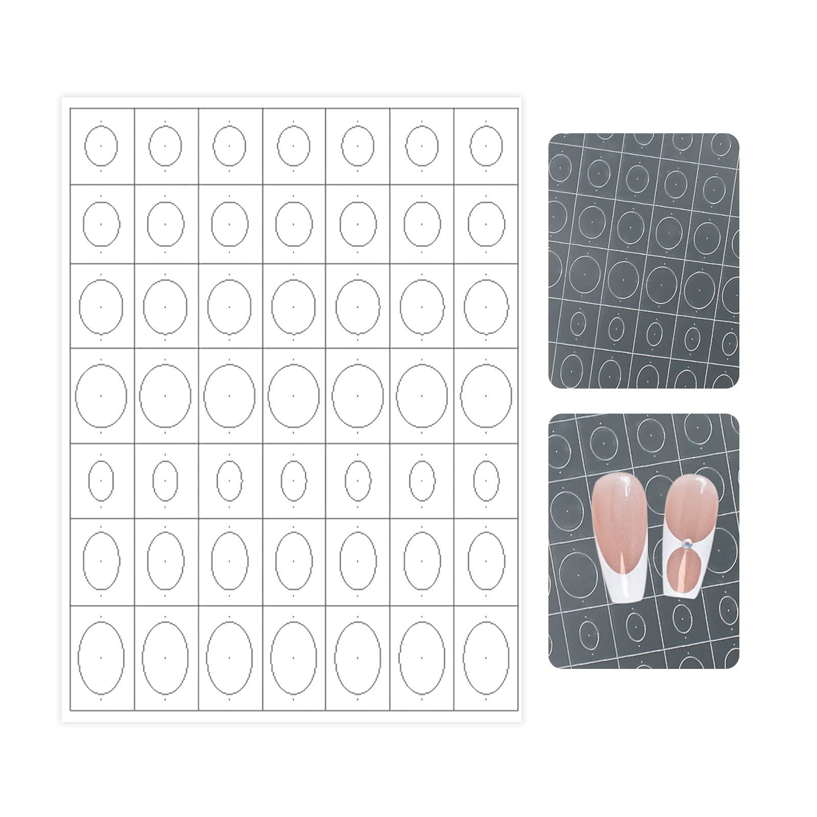 French Nail Stencil Stickers (All Sizes)