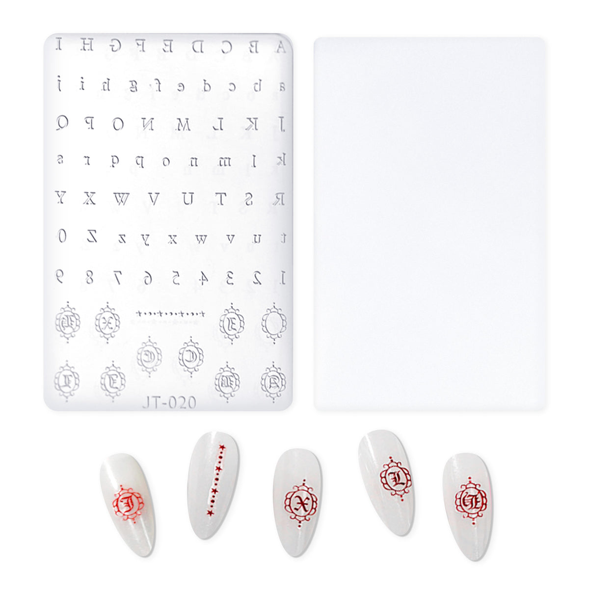 Nail Art Mold - JT020 Letters & Numbers