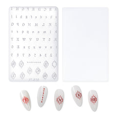 Nail Art Mold - JT020 Letters & Numbers