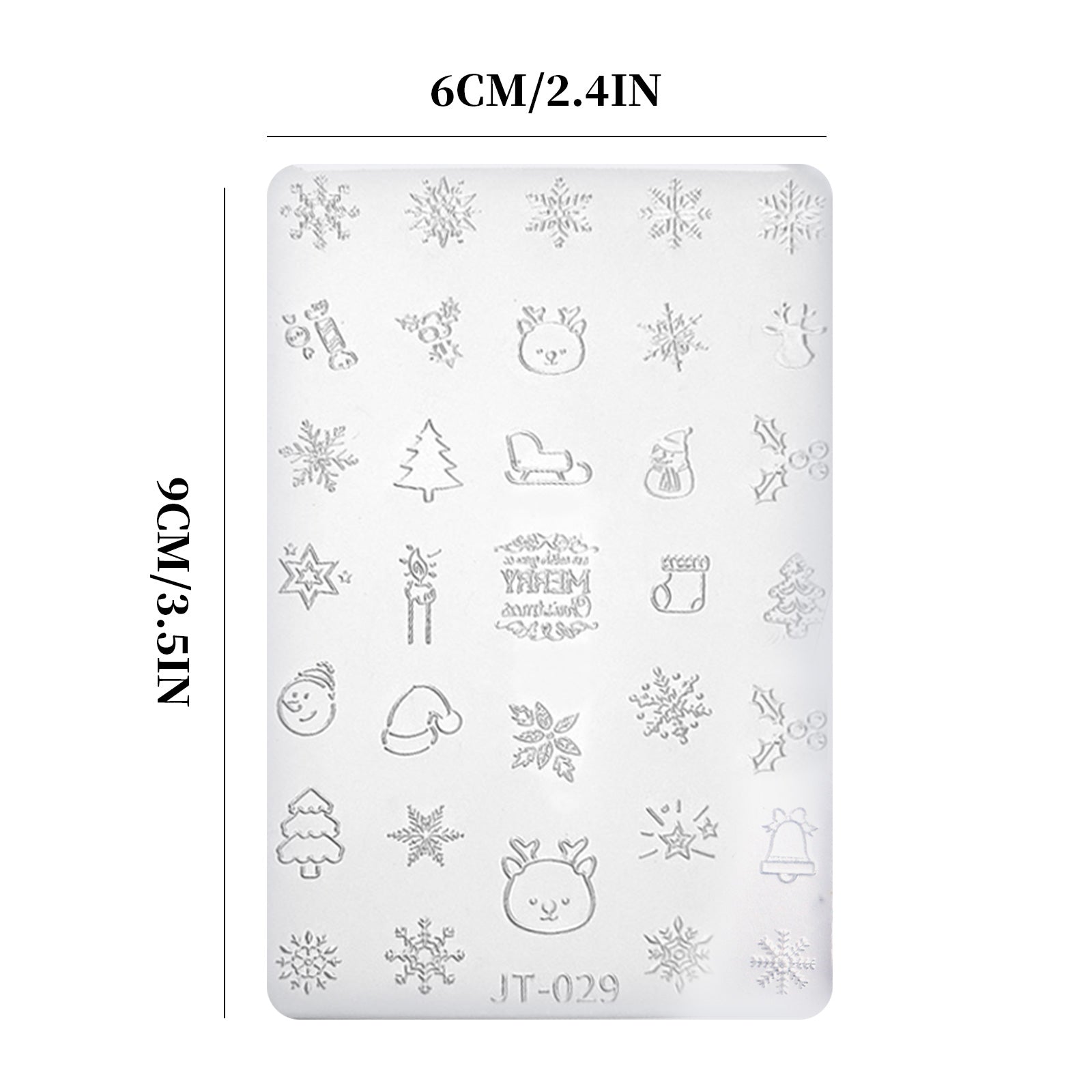 Nail Art Mold - JT029 Christmas