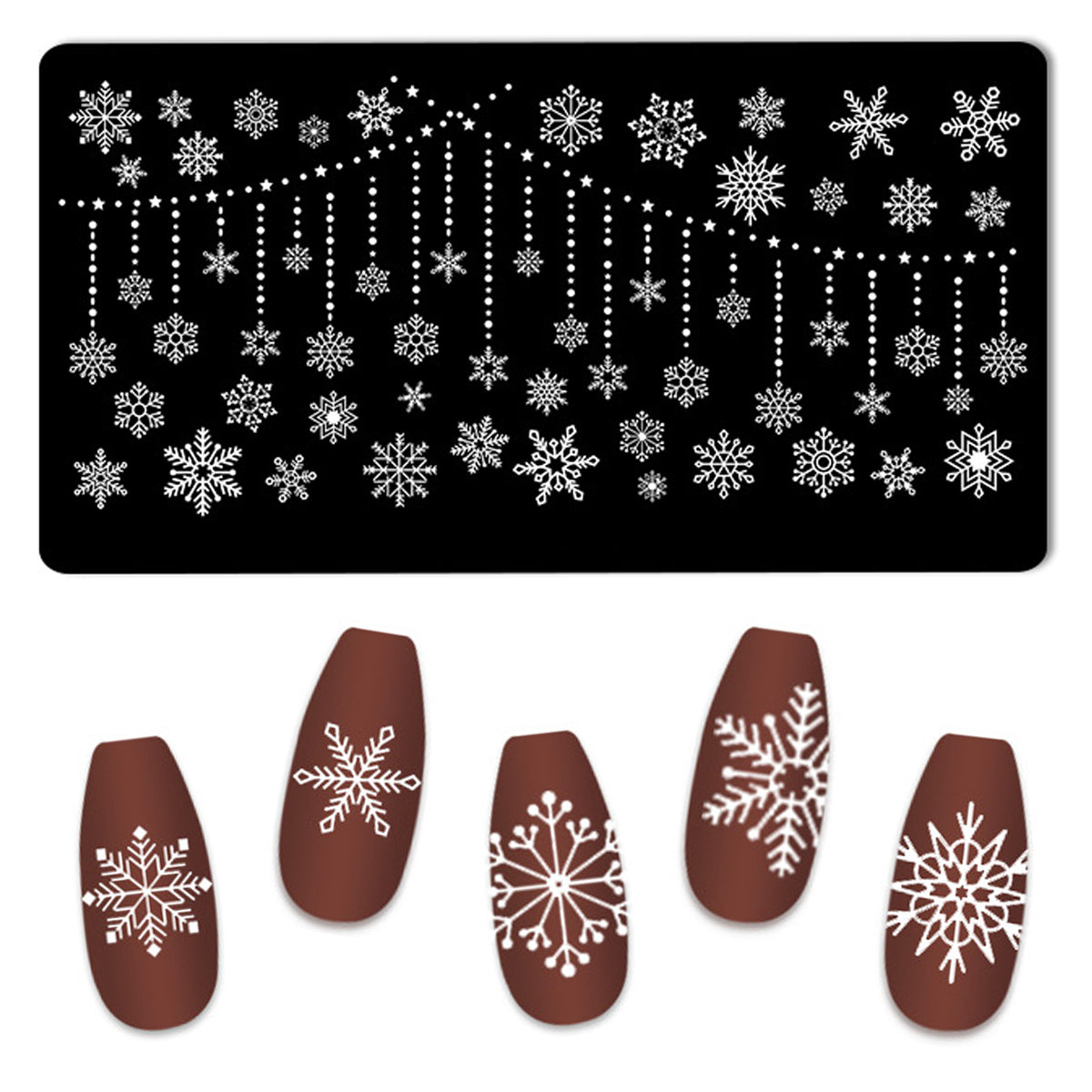 Nail Stamping Plates - Snowflake