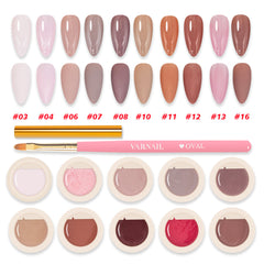 [US ONLY] Solid Gel Polish 10 Colors Set - Pink Jade