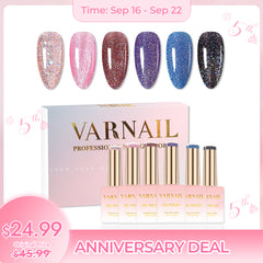 Anniversary Deal: 6 Colors Gel Polish Set - S08 Star of The Stage