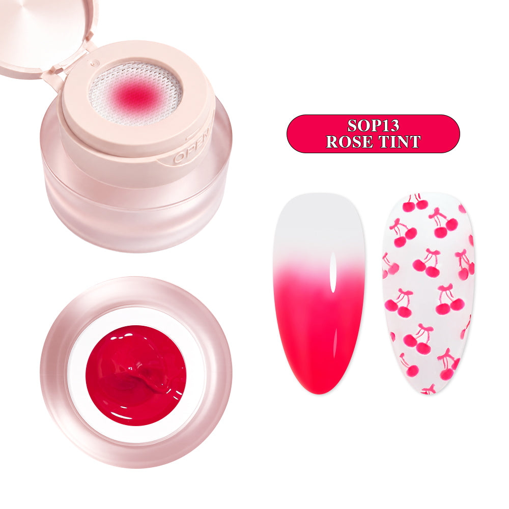 3-in-1 Stamping Ombre Paint Gel (Hema-Free) - SOP13 Rose Tint