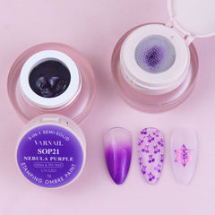 3-in-1 Stamping Ombre Paint Gel (Hema-Free) - SOP21 Nebula Purple