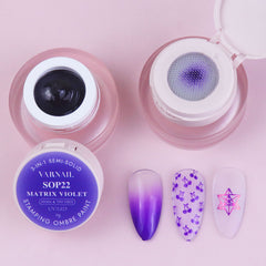 3-in-1 Stamping Ombre Paint Gel (Hema-Free) - SOP22 Matrix Violet