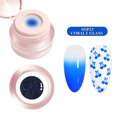 3-in-1 Stamping Ombre Paint Gel (Hema-Free) - SOP23 Cobalt Glass
