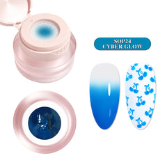 3-in-1 Stamping Ombre Paint Gel (Hema-Free) - SOP24 Cyber Glow